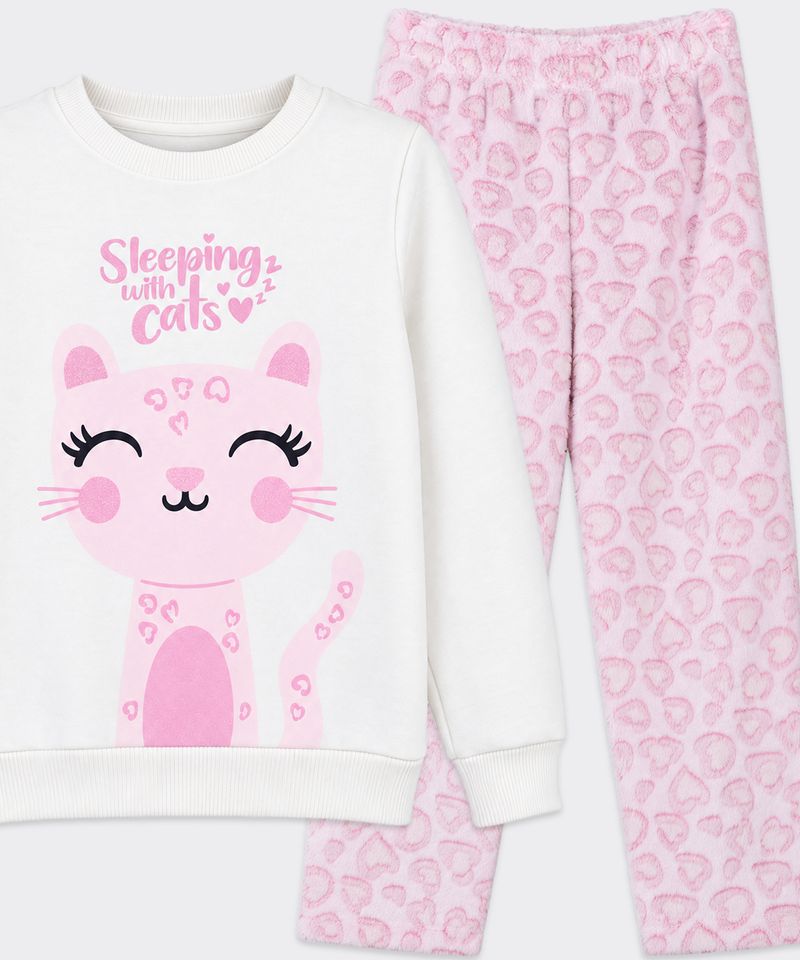Set Pijama Polar  de  Niña Infantil