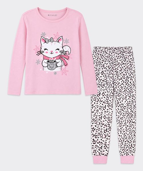 Set Pijama Polar  de  Niña Infantil