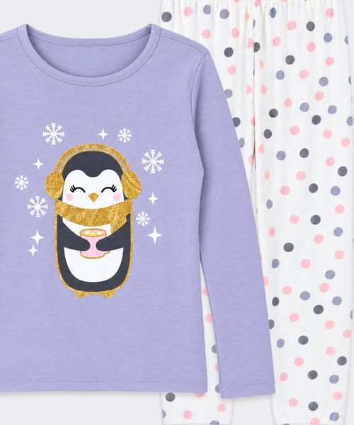 Set Pijama Polar  de  Niña Infantil