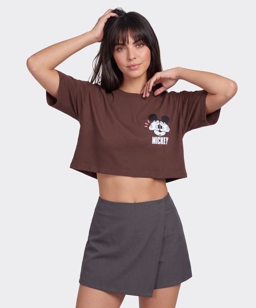 Playera de Licencia Mickey Mouse de  Dama