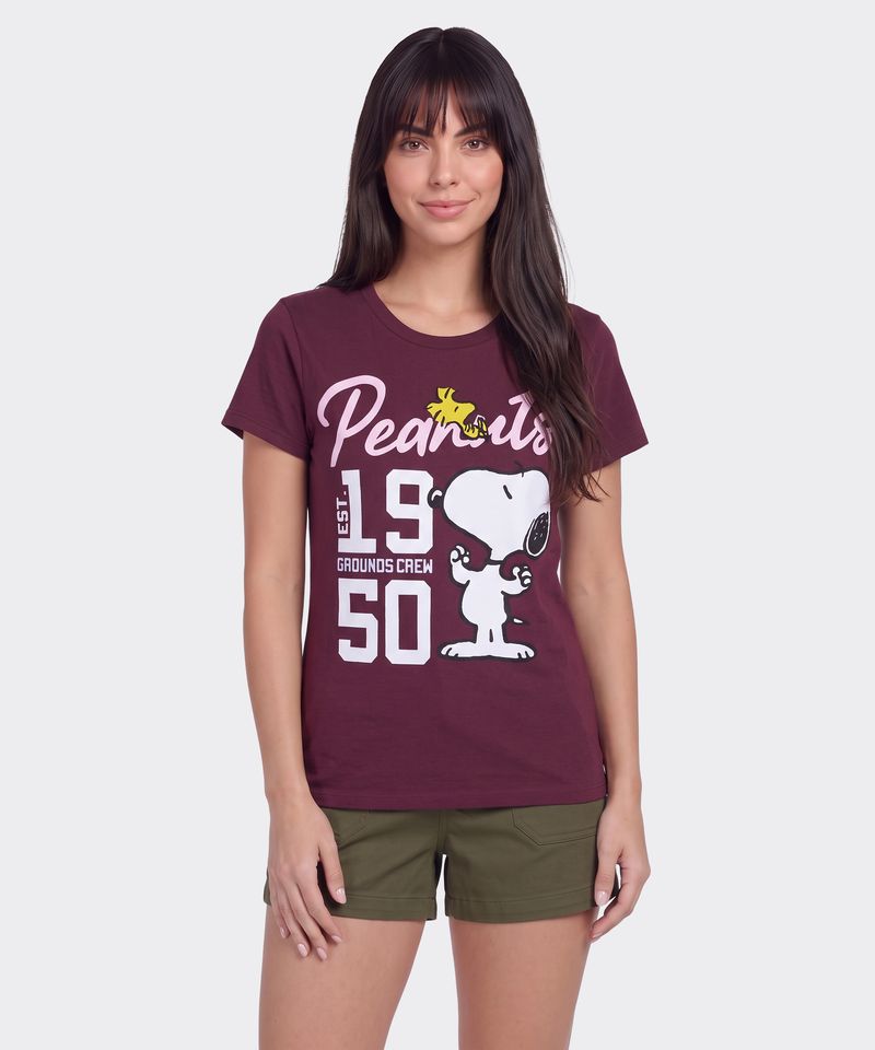 Playera de Licencia Snoopy de  Dama