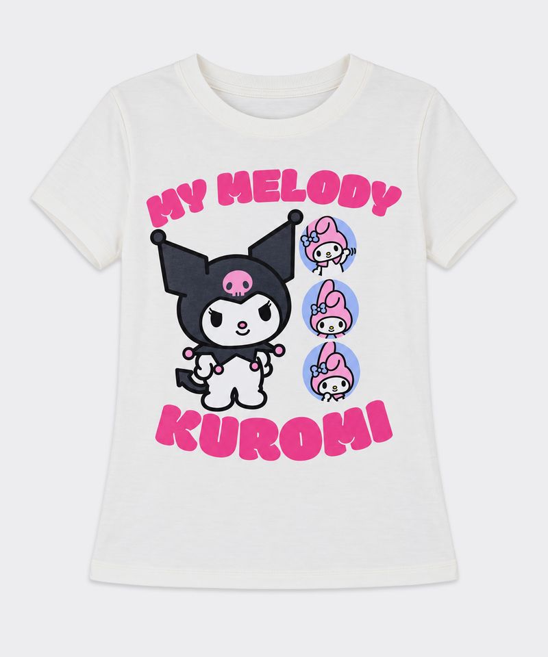 Playera de Licencia Mymelody&Kuromi de  Niña Infantil