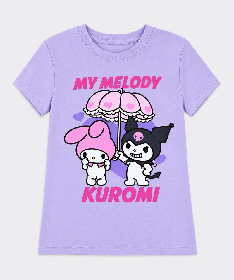 Playera de Licencia Mymelody&Kuromi de  Niña Infantil