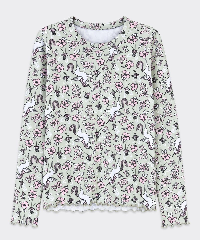 Playera Manga Larga  de  Niña Infantil