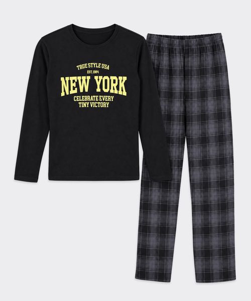 Set Pijama Polar  de  Niño Juvenil