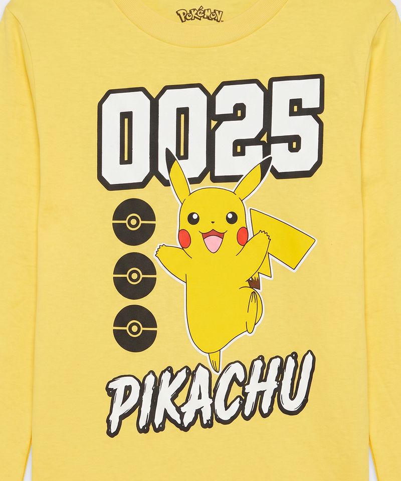Playera de Licencia Pokemon de Niño Infantil