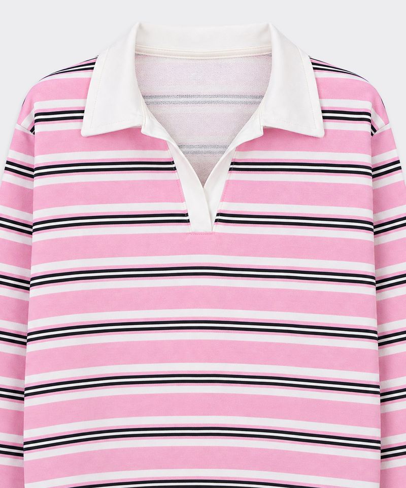 Playera Polo Manga Larga de Niña Infantil
