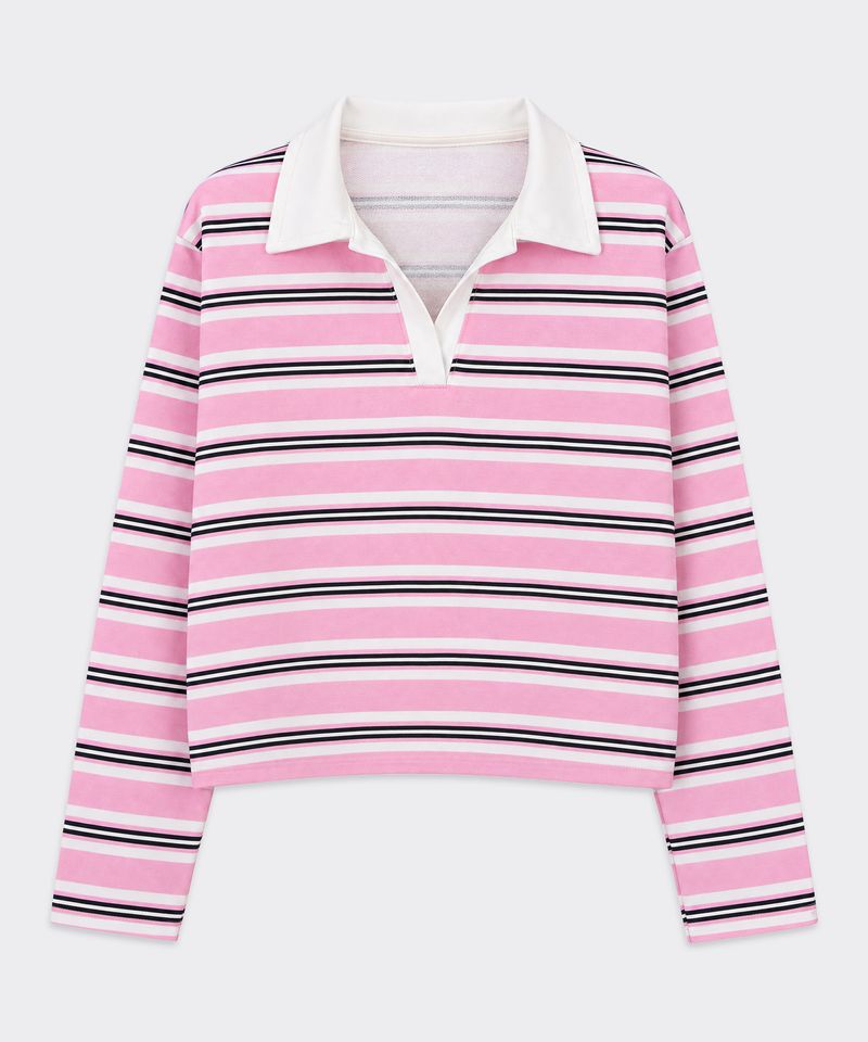 Playera Polo Manga Larga de Niña Infantil
