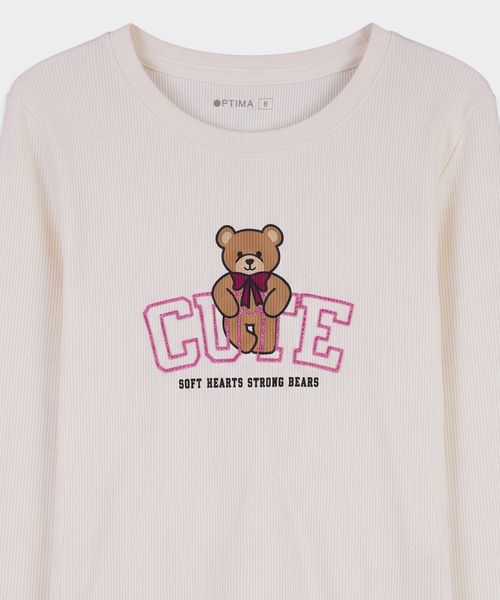 Playera Manga Larga  de  Niña Infantil