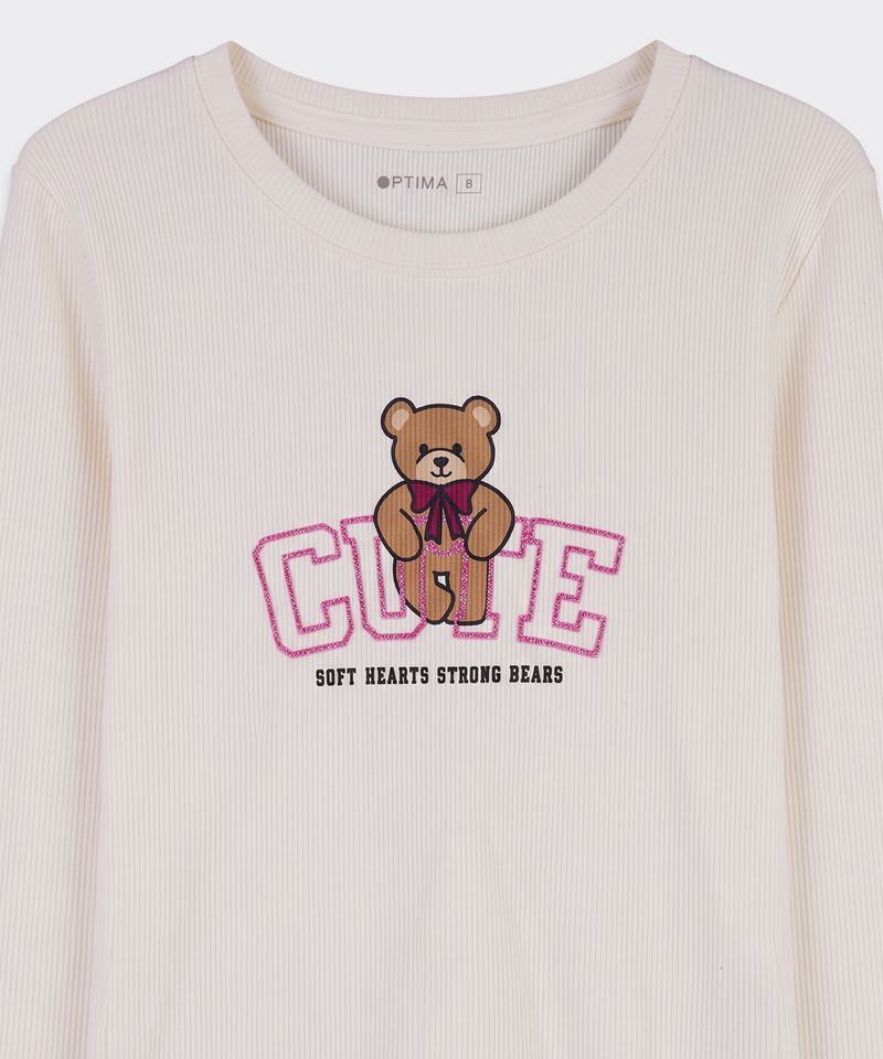 Playera Manga Larga de Niña Infantil