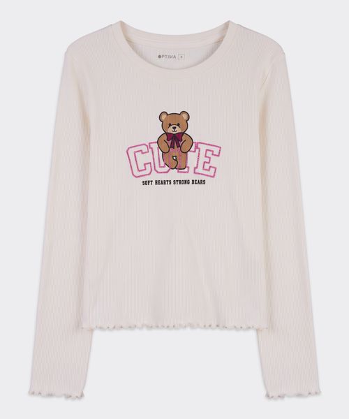 Playera Manga Larga  de  Niña Infantil