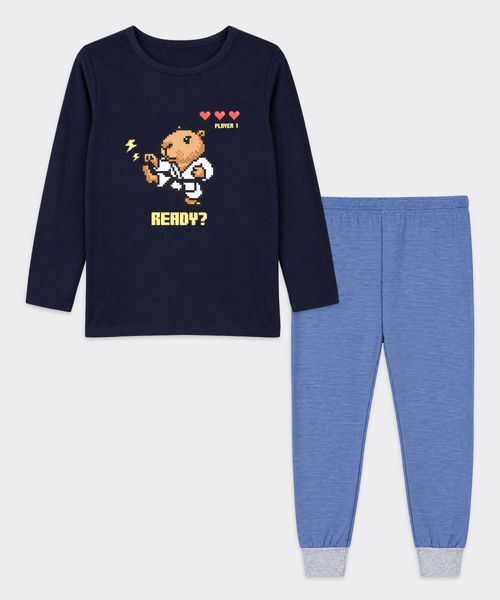 Set Pijama Pantalón y Playera  de  Niño Infantil