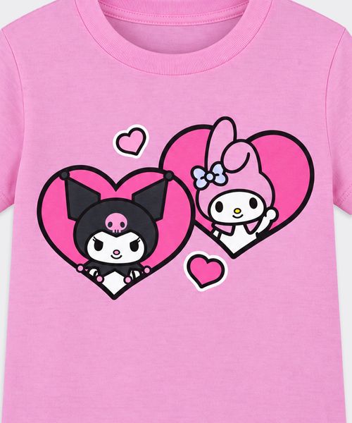 Playera de Licencia Mymelody&Kuromi de  Niña Infantil