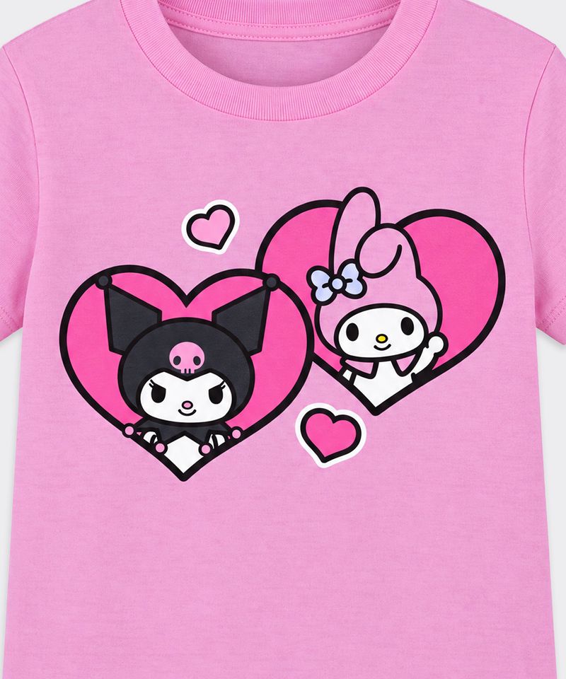 Playera de Licencia Mymelody&Kuromi de  Niña Infantil