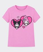 Playera de Licencia Mymelody&Kuromi de  Niña Infantil