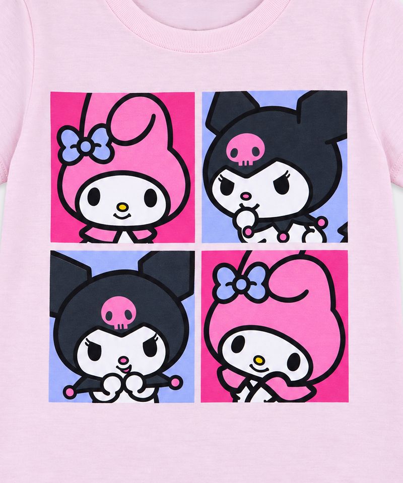 Playera de Licencia Mymelody&Kuromi de  Niña Infantil