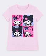 Playera de Licencia Mymelody&Kuromi de  Niña Infantil