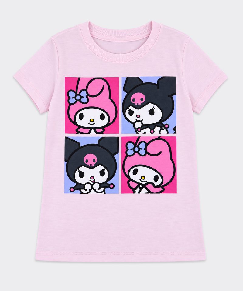 Playera de Licencia Mymelody&Kuromi de  Niña Infantil