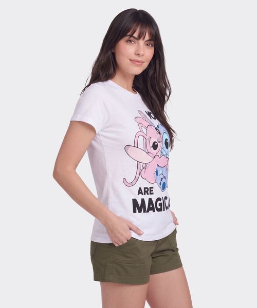 Playera de Licencia Stitch de  Dama
